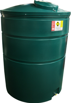 3000 litre slimline bunded oil tank