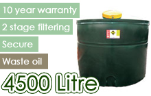 4500 Litre Waste Oil Tank