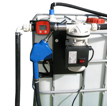 Hytek Adblue IBC Mount Transfer Pump Kit c/w Meter (25L/min) - 230V