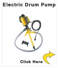 Electric drum pumps made from niro, for acids and alkali, 1000 mm diving depth