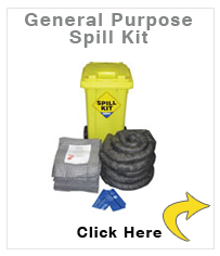 100 Litre Wheeled Bin General Purpose Spill Kit