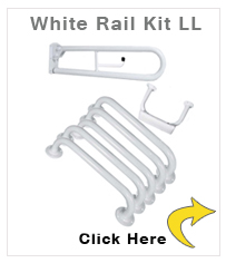 Grab Rail Kit For Low Level Doc M Pack In White  