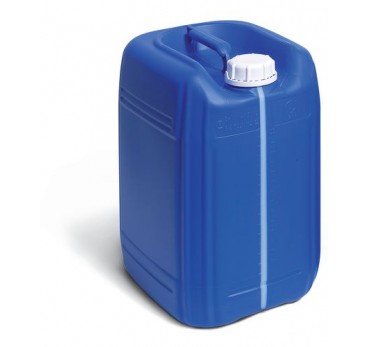 Plastic canister in polyethylene (PE), anti-static, 20 litre volume, blue