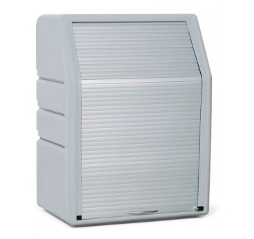 Polyethylene safety cabinet with an absorbent roll, Special, with a roller shutter door