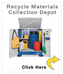 Recyclable materials collection depot Smart W-Collect, with sump