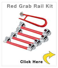 Red Chrome Grab Rail Kit Close Coupled