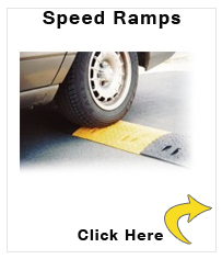Speed ramps, middle part, yellow, speed up to 10 km/ h, 75 mm high