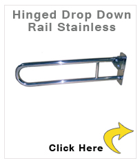 Stainless Steel Hinged Support Rail With Double Arm  