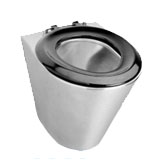 Stainless Steel Back-To-Wall Toilet 