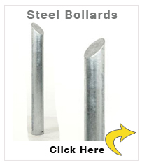 Ellipsis Galvanised Steel Bollard 168 