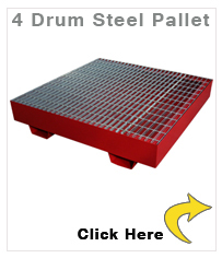 4 Drum Steel Pallet - Ecosure