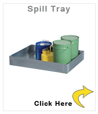 Spill tray KBS 40, steel, for small containers, 40 litre capacity